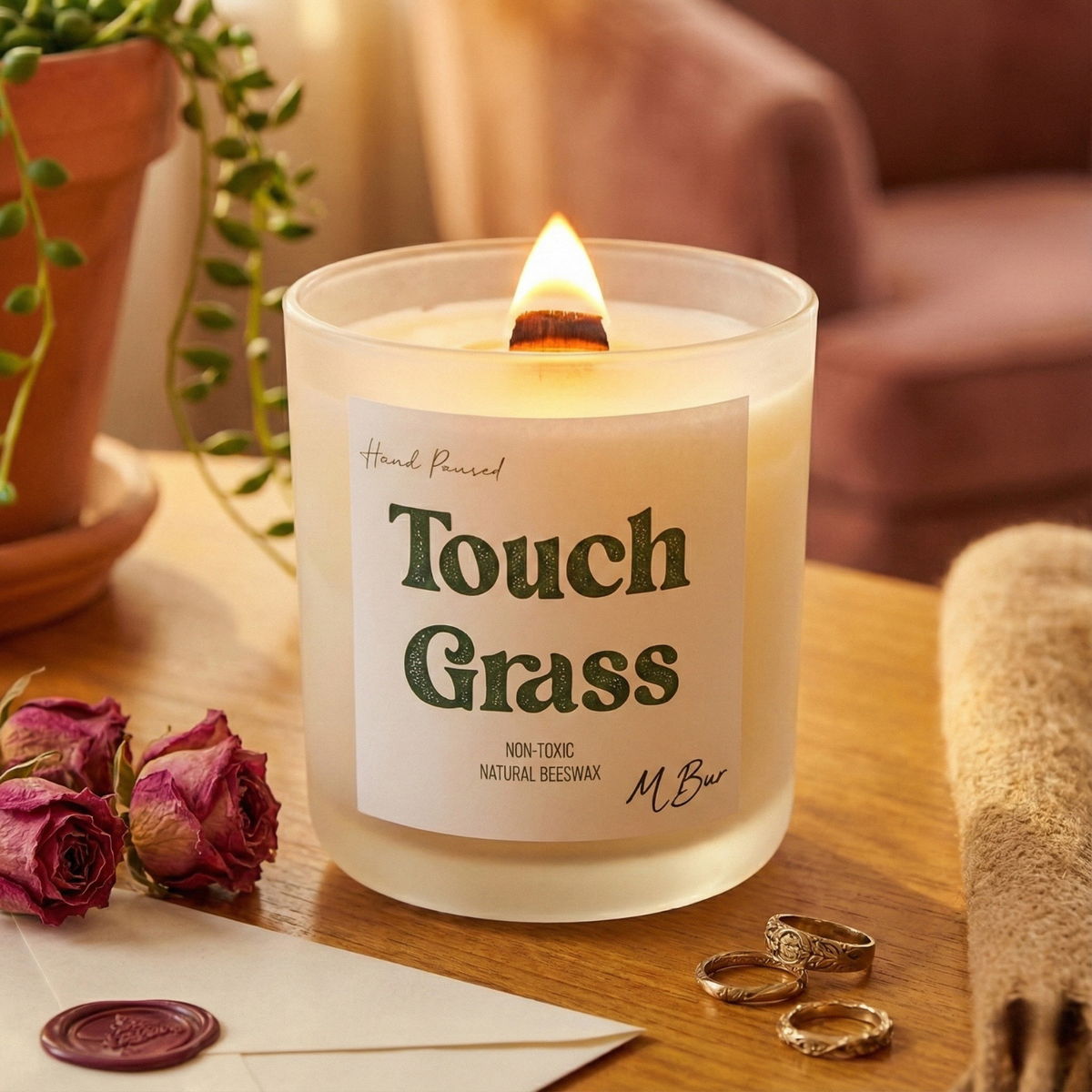 Touch Grass Candle