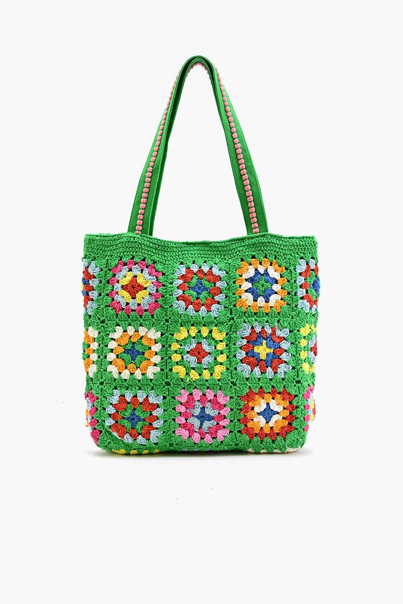 Rooted Radiance Crochet Tote
