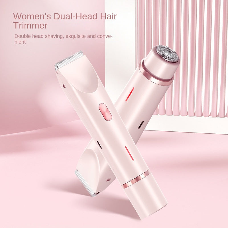 Women's Electric Hair Removal Shaver with Dual Heads