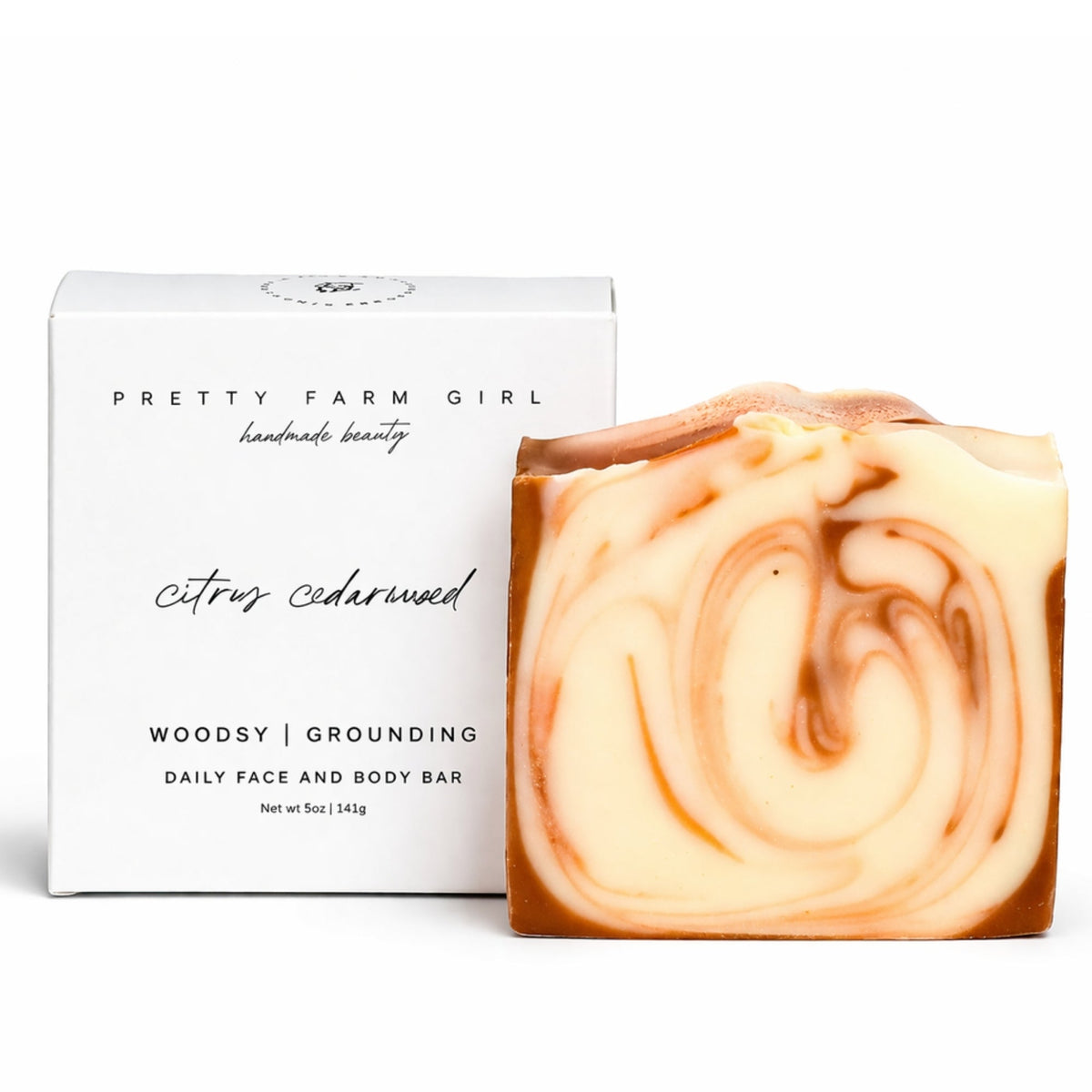 Citrus Cedarwood Handmade Tallow and Goat Milk Soap Bar