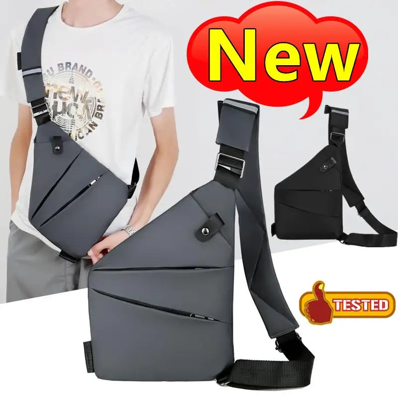Men’s Anti-Theft Chest Bag Crossbody Messenger Pack