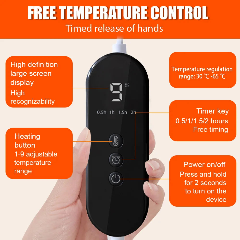 Electric Heated Foot Warmer Pad – 9-Heat Settings